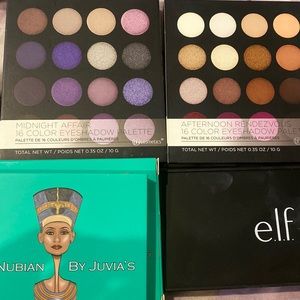 4 eyeshadow palettes